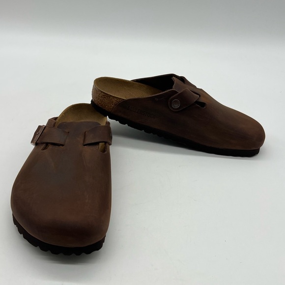 Birkenstock Brown Leather Clogs main image 8